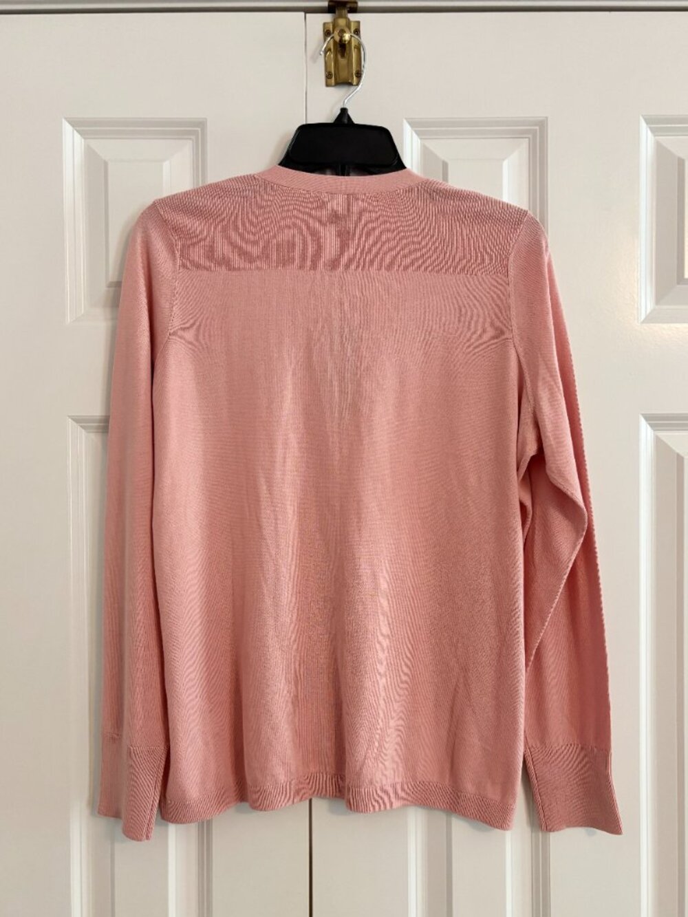 NWT Talbots Dusty Rose Pink Button Front V-Neck Lightweight Cardigan Sweater L - Picture 4 of 10